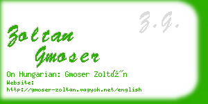 zoltan gmoser business card